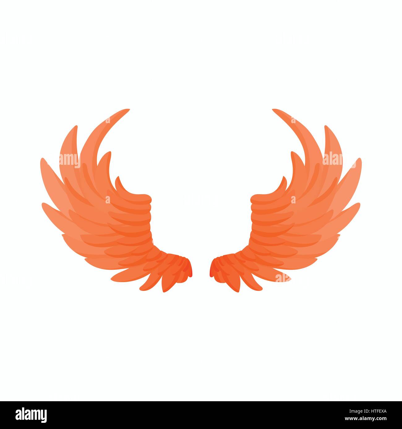 Pair of fire wings icon, cartoon style Stock Vector Image & Art - Alamy