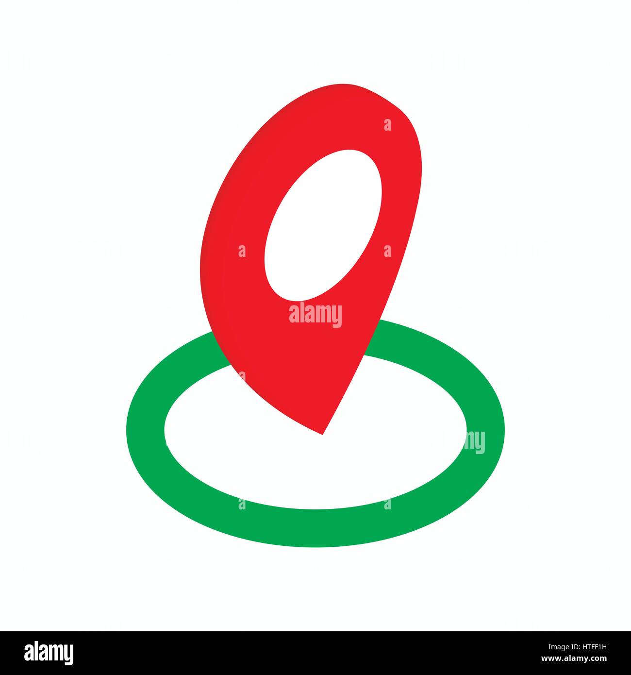 Map pointer icon, isometric 3d style Stock Vector Image & Art - Alamy