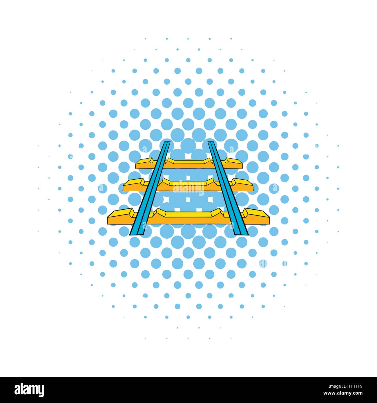 Railroad icon, comics style Stock Vector Image & Art - Alamy