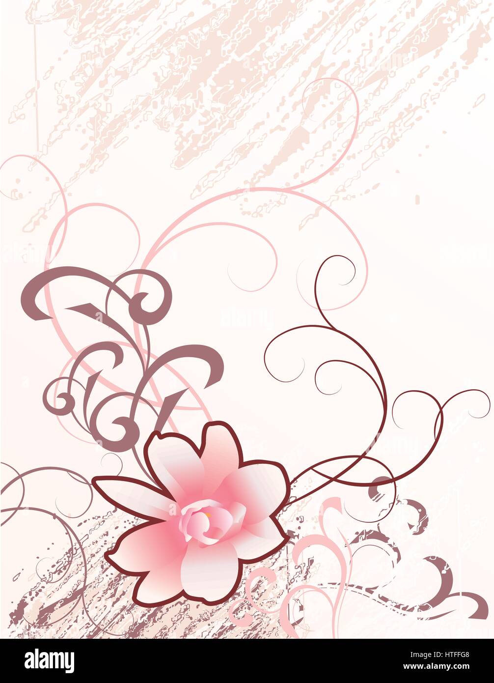 pink flower nature picture Stock Vector Image & Art - Alamy