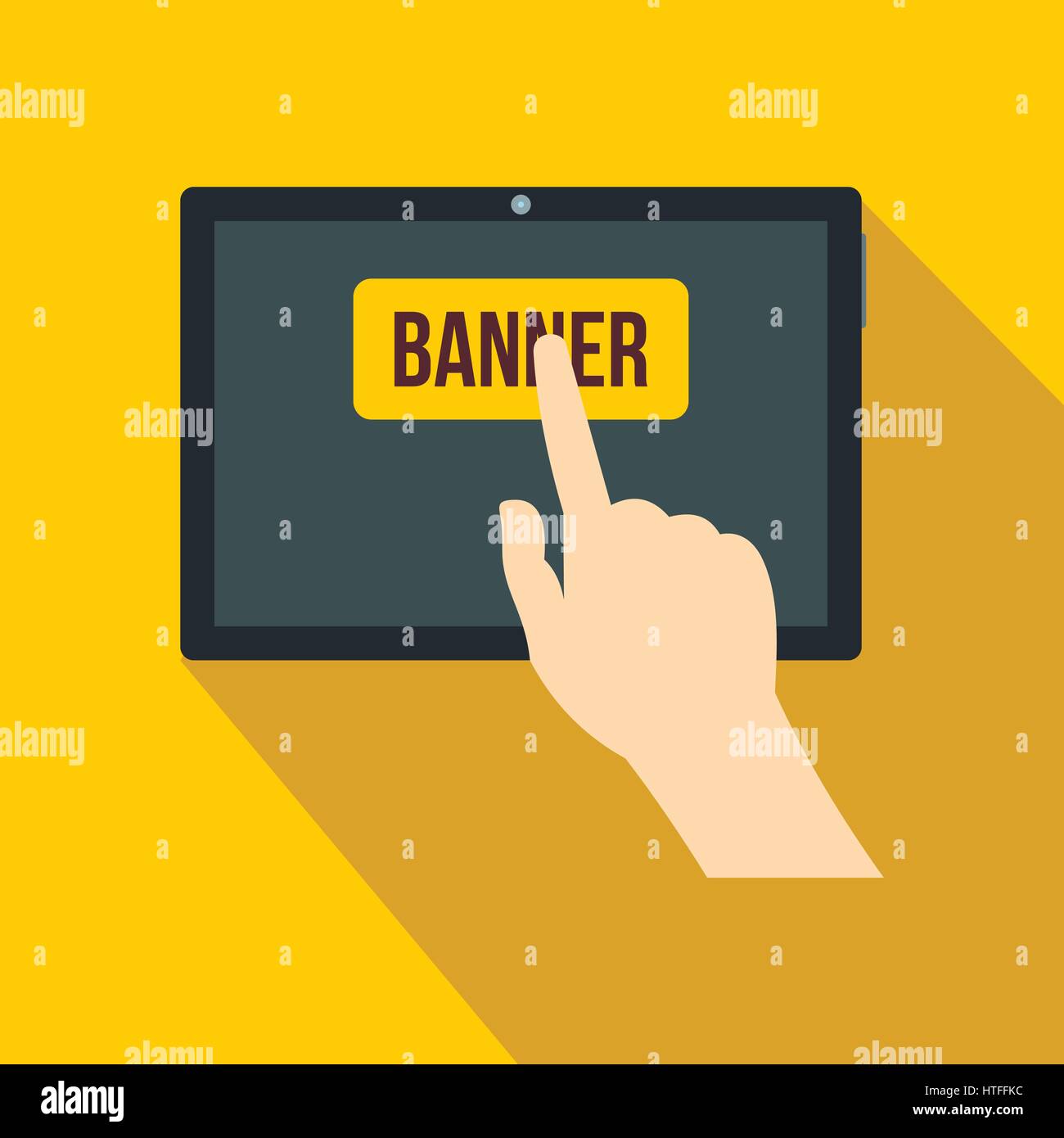 Hand touch pda icon Stock Vector Images - Alamy