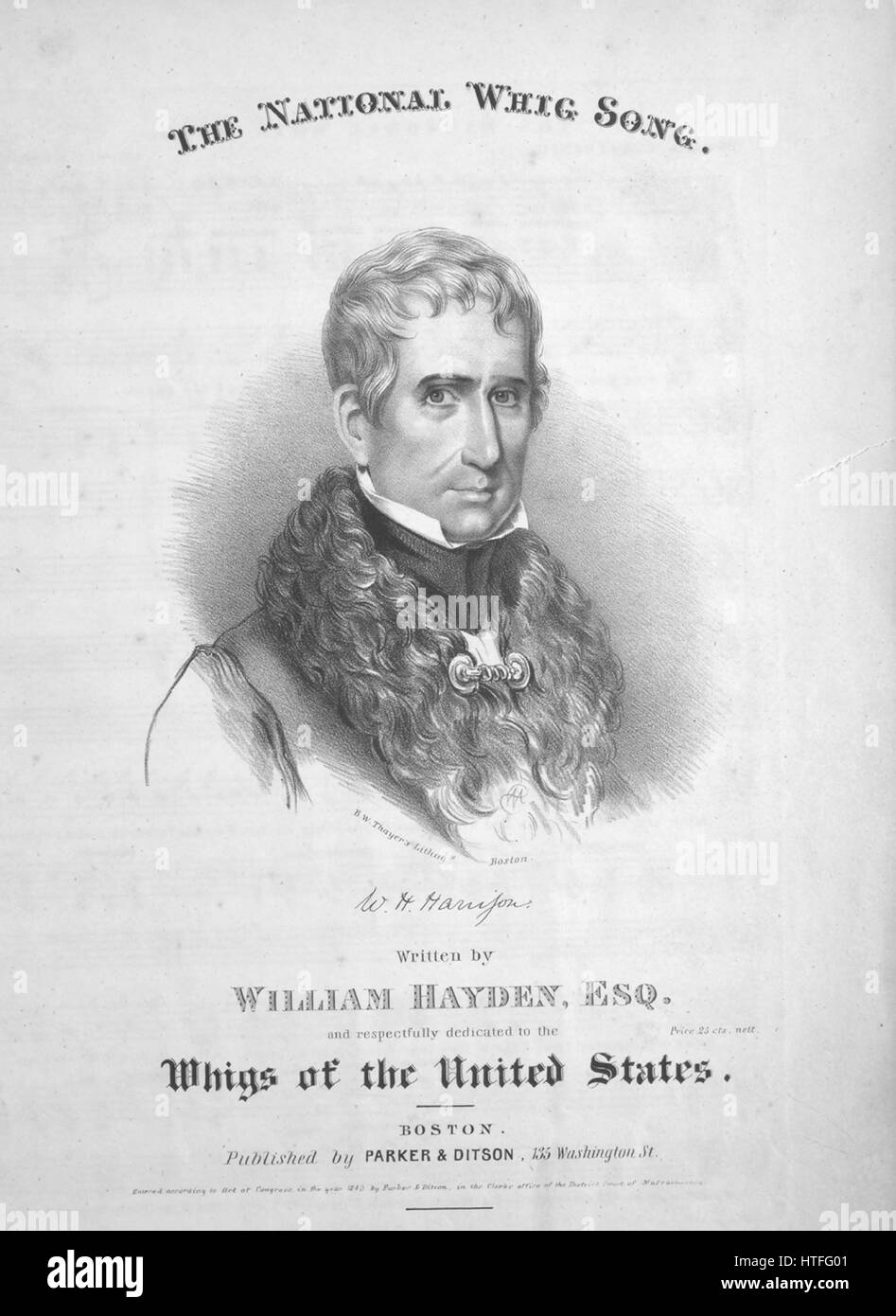 William Henry Harrison 1840 Hi-res Stock Photography And Images - Alamy