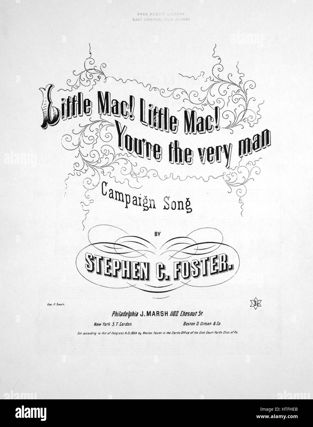 Sheet music cover image of the song '[Foster-Hall Reproductions] Little ...
