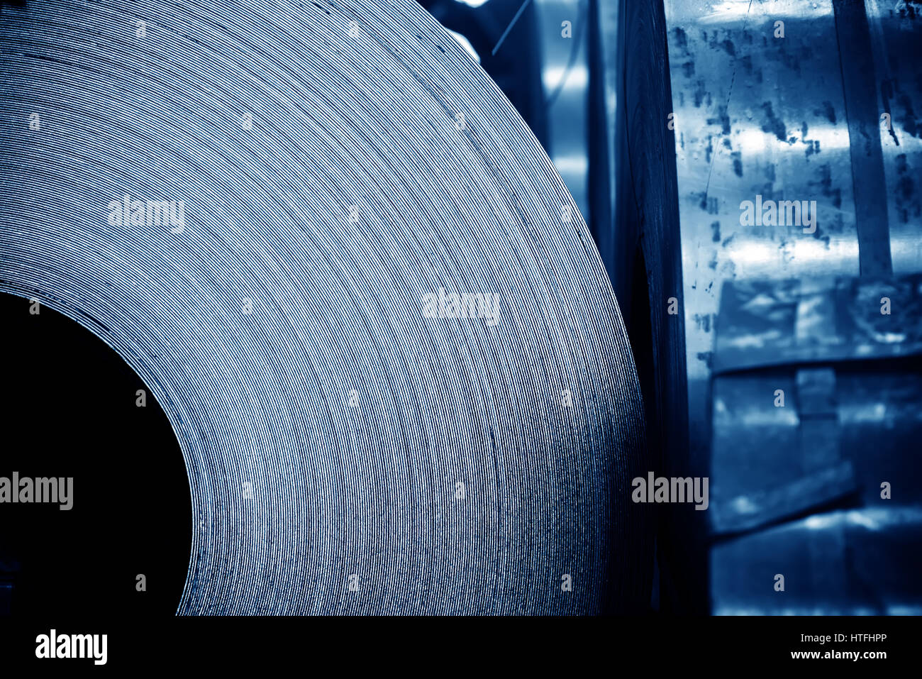 The production of zinccoated steel mill Stock Photo Alamy