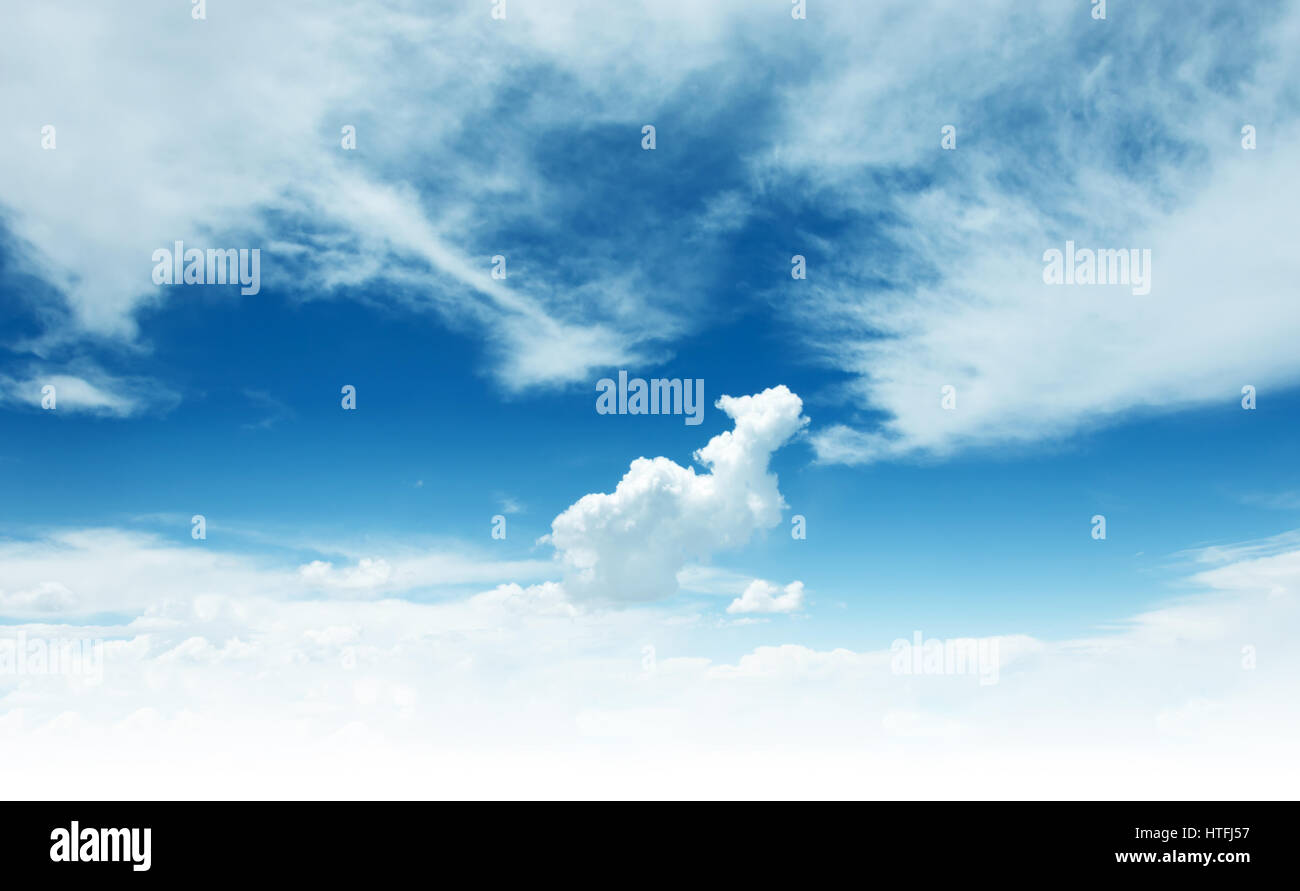 blue sky background with white clouds Stock Photo - Alamy