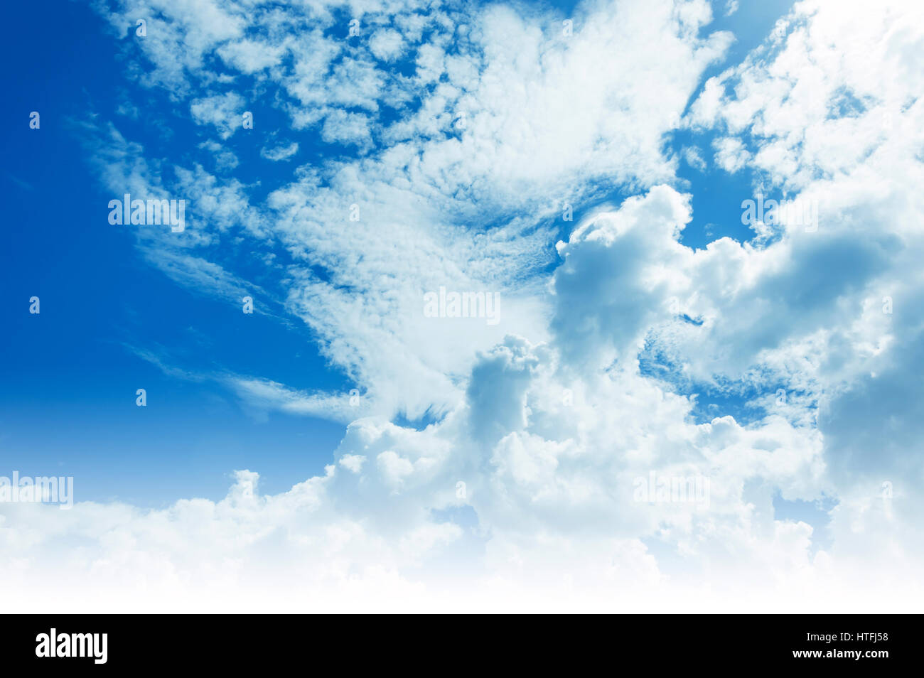 blue sky background with white clouds Stock Photo - Alamy