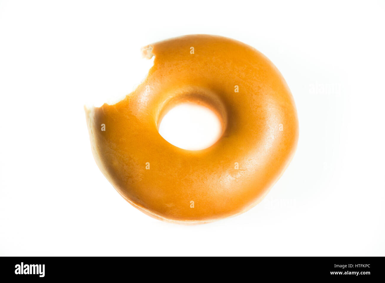 Donut Isolated on a White Background Stock Photo - Alamy