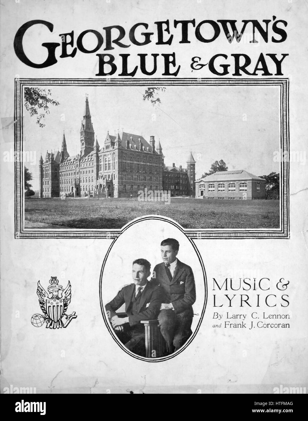 Sheet music cover image of the song Blue and Gray', with