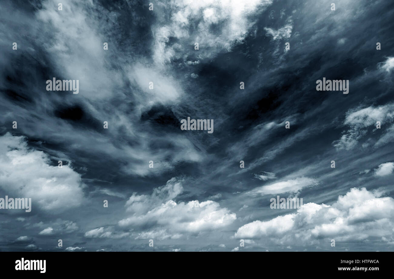Background of dark clouds before a thunder-storm Stock Photo - Alamy
