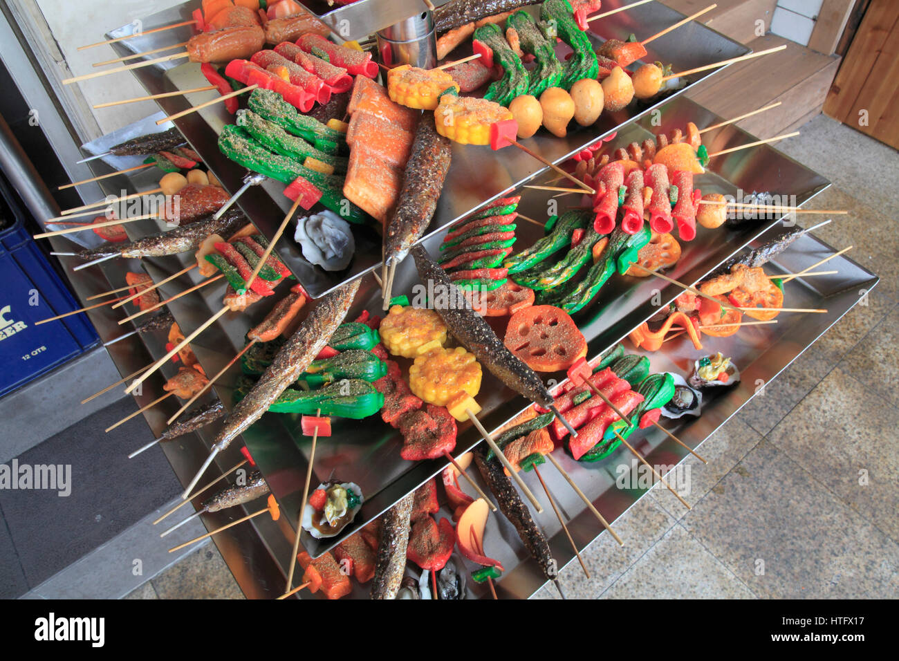 Singapore, Arab Quarter, restaurant, food display Stock Photo Alamy
