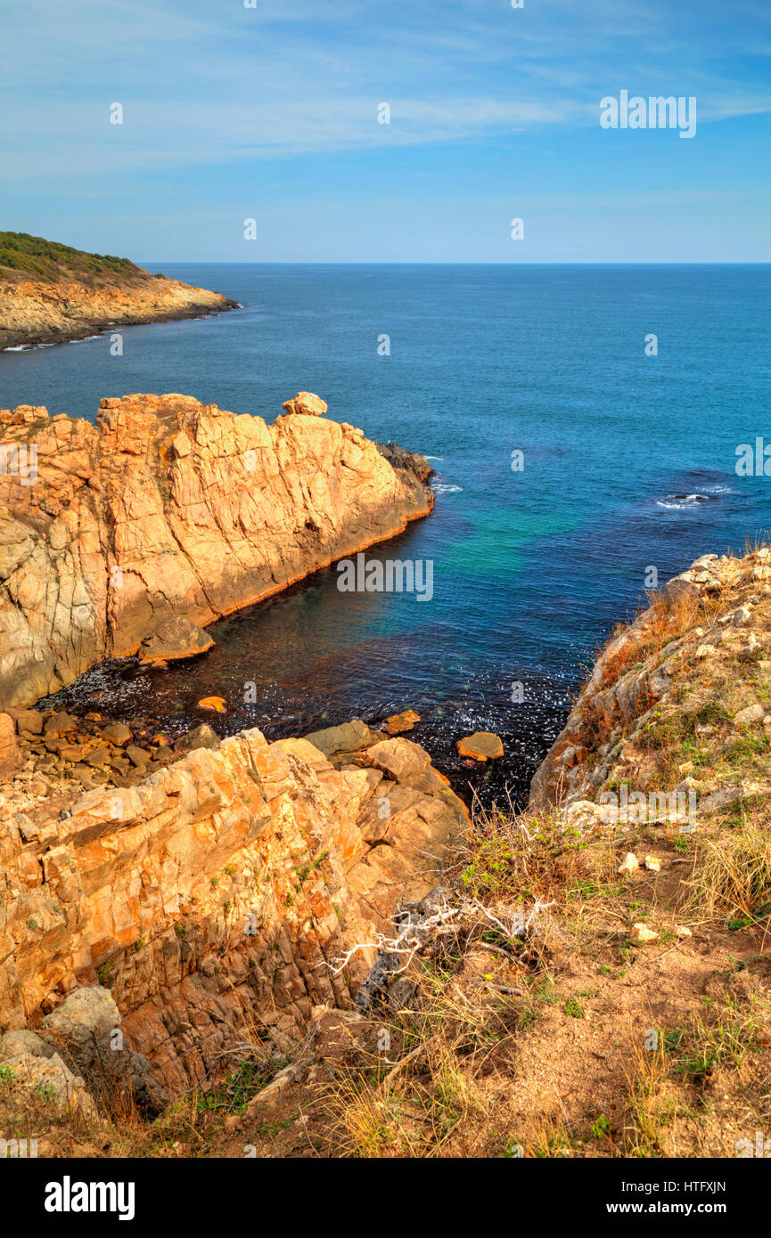 Beautiful landscape on rocky shore Stock Photo - Alamy