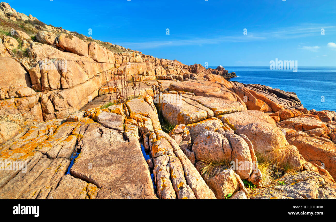 Beautiful landscape on rocky shore Stock Photo - Alamy