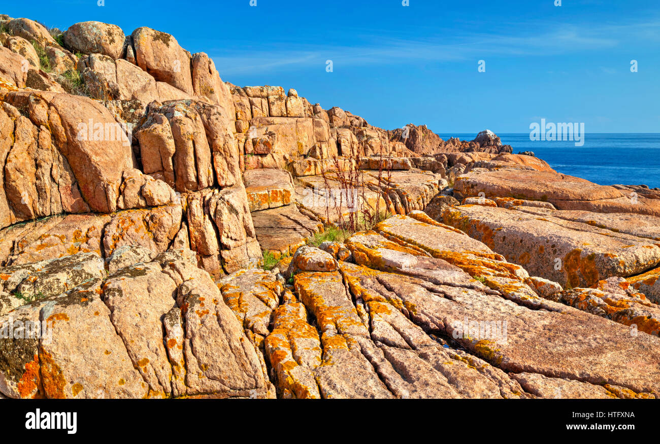 Beautiful landscape on rocky shore Stock Photo - Alamy