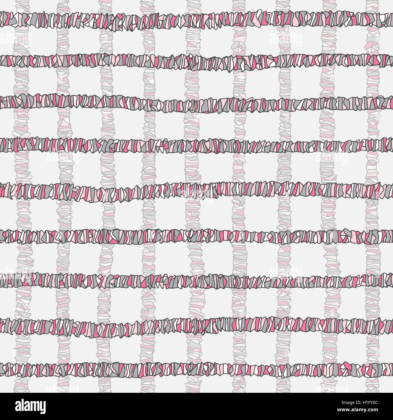 Stripes seamless pattern. Hand drawn colorful vector background Stock ...
