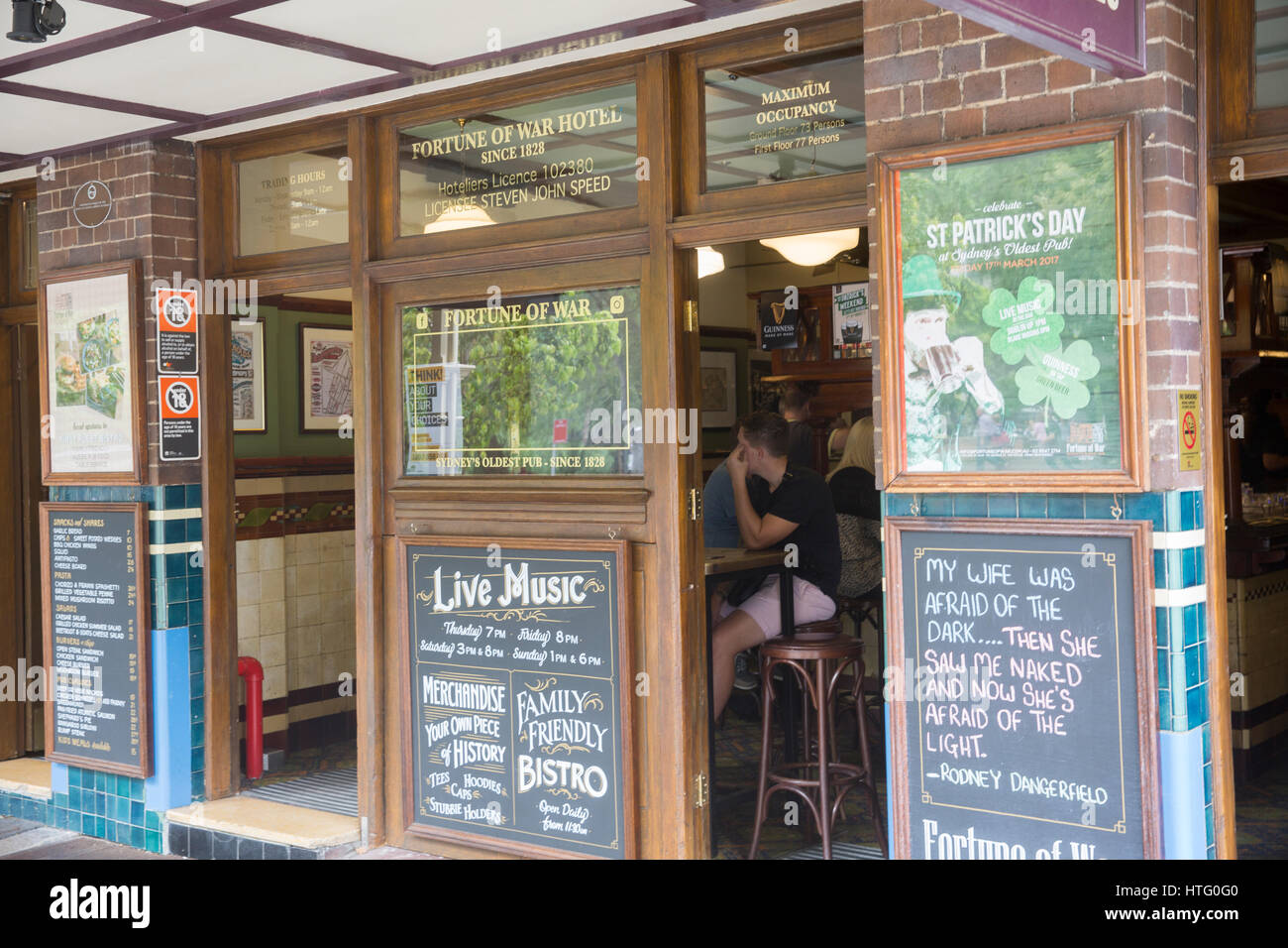 Fortune of War is the oldest Sydney pub  and is situated in the Rocks area ,New south wales,Australia Stock Photo