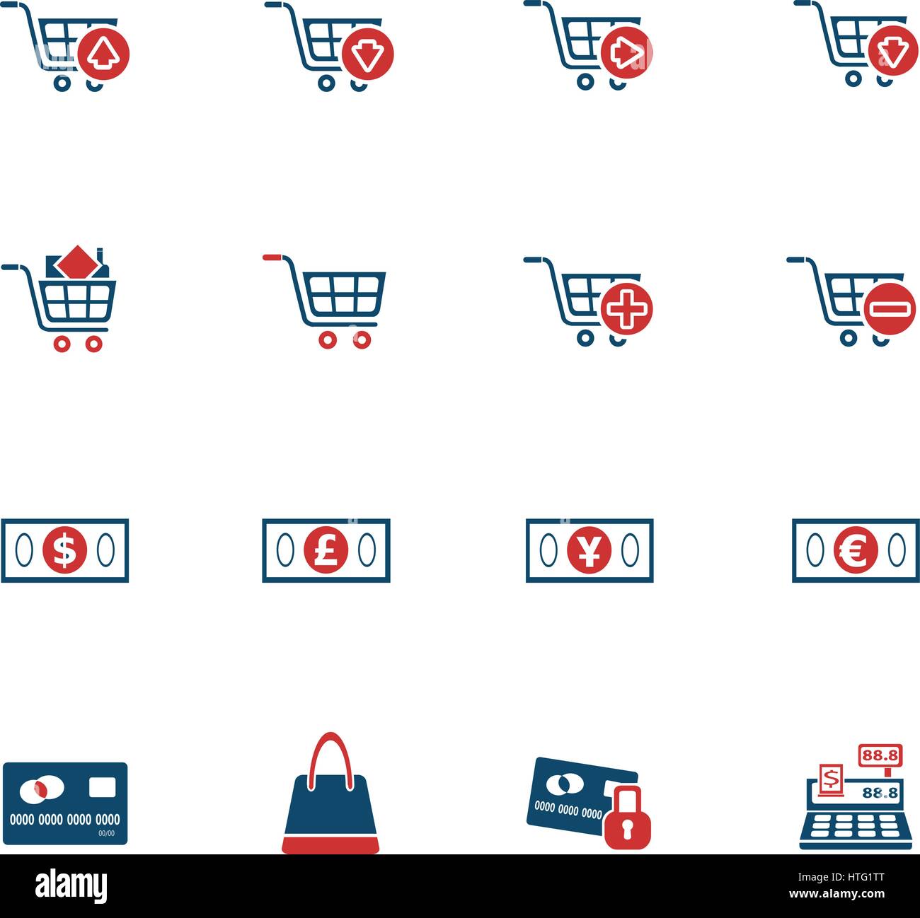 marketing and e-commerce icons for web and user interface Stock Vector ...