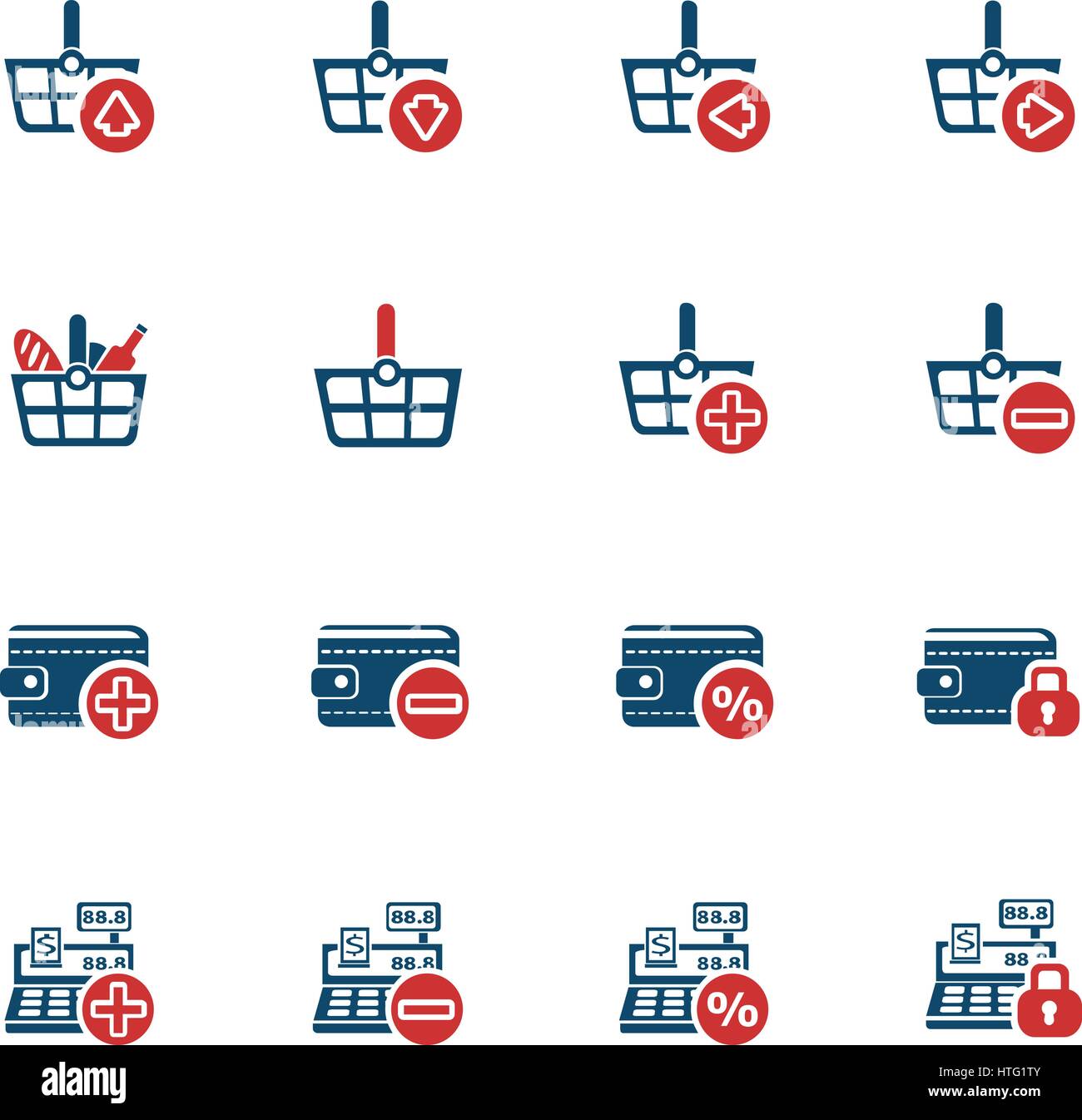 marketing and e-commerce icons for web and user interface Stock Vector ...