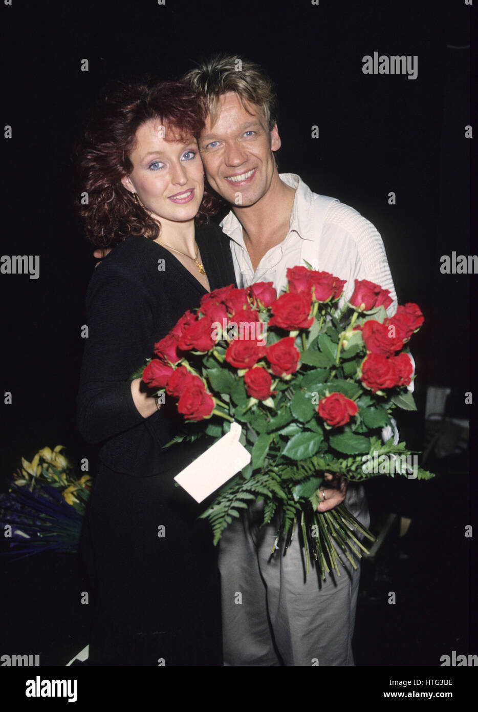 BJÖRN SKIFS Swedish singer and actor 2006 with wife Pernilla after a opening night Stock Photo