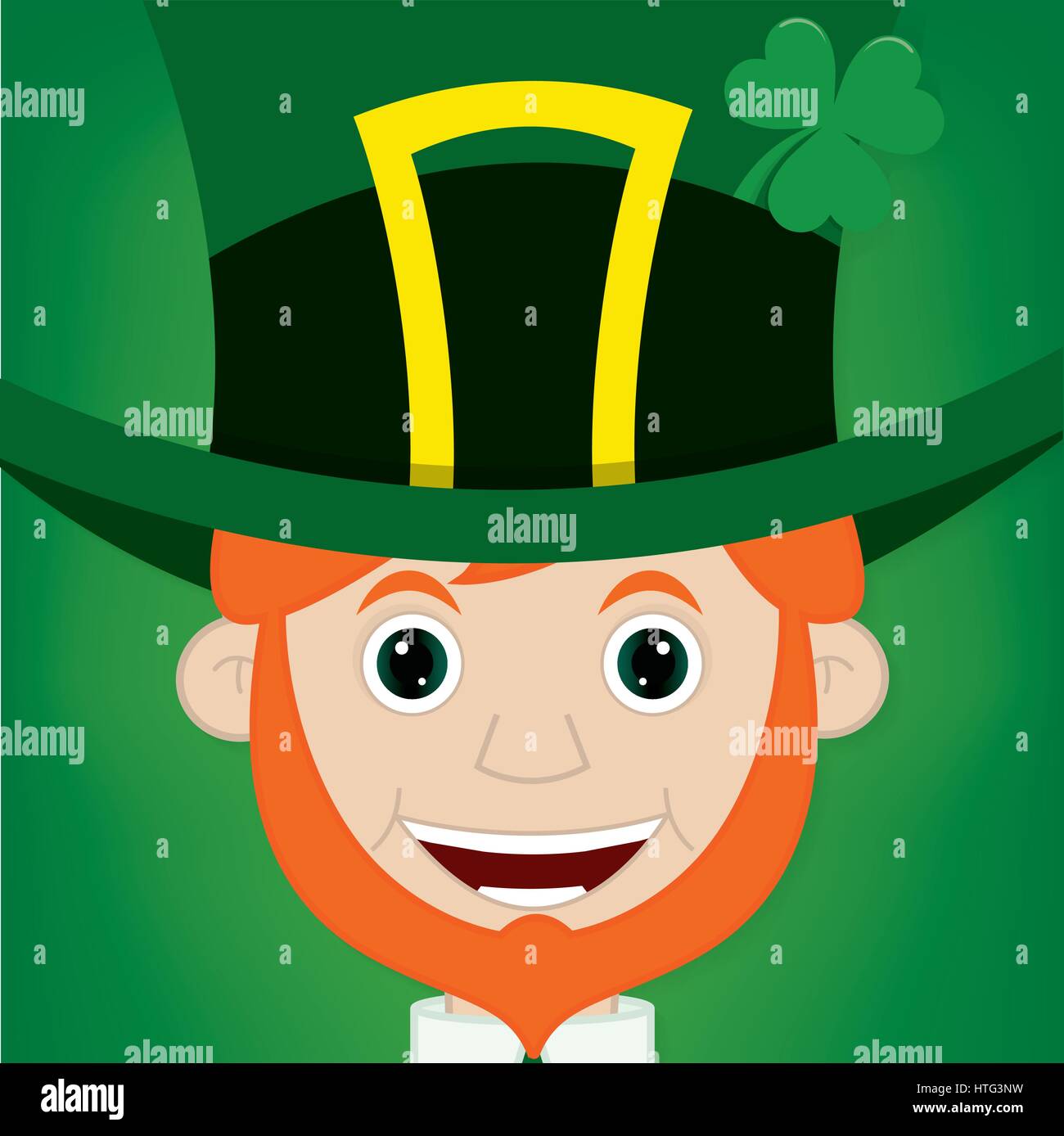 Cute cartoon leprechaun card in vector format Stock Vector Image &amp; Art ...