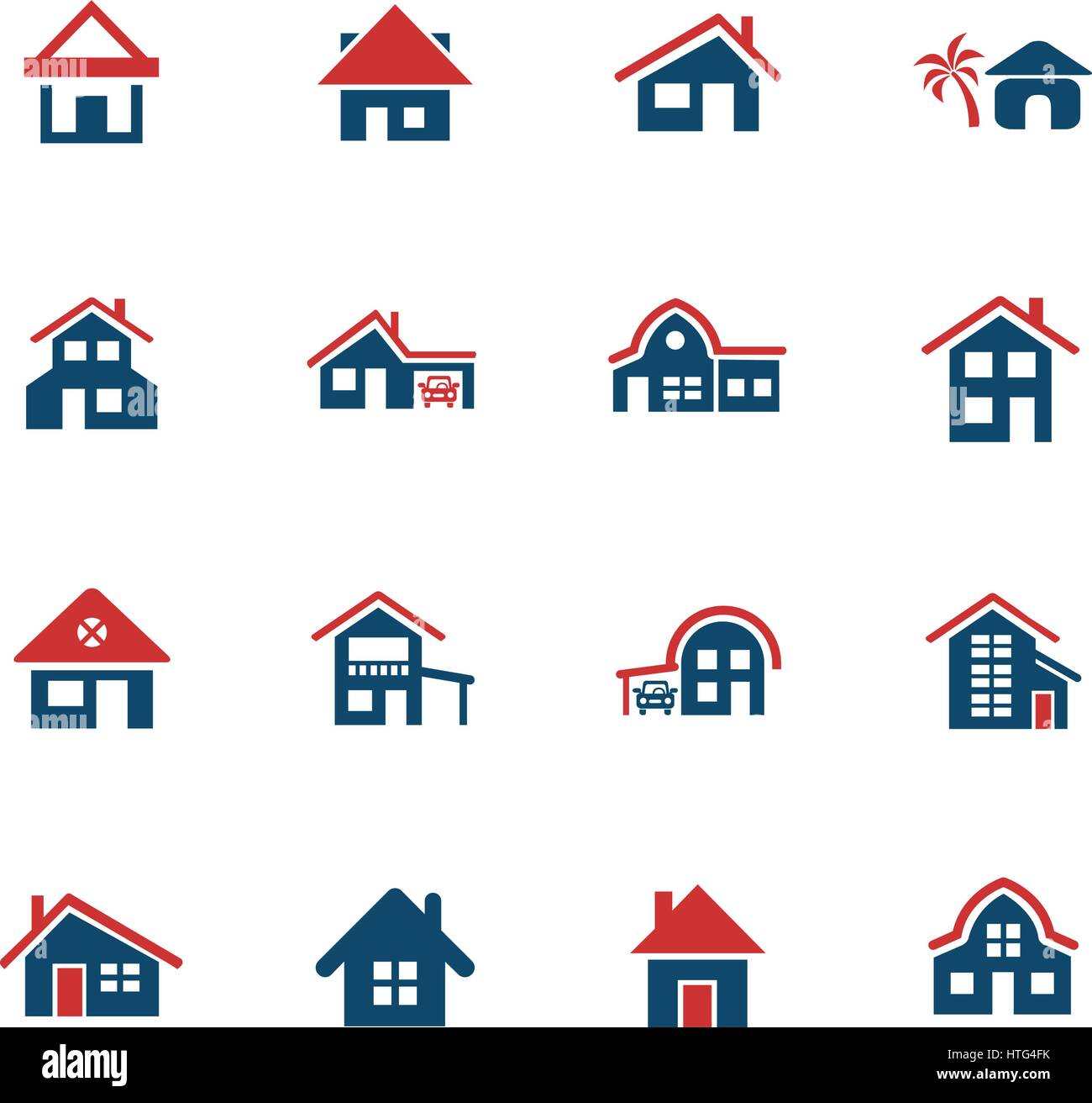 house type web icons for user interface design Stock Vector Image & Art ...