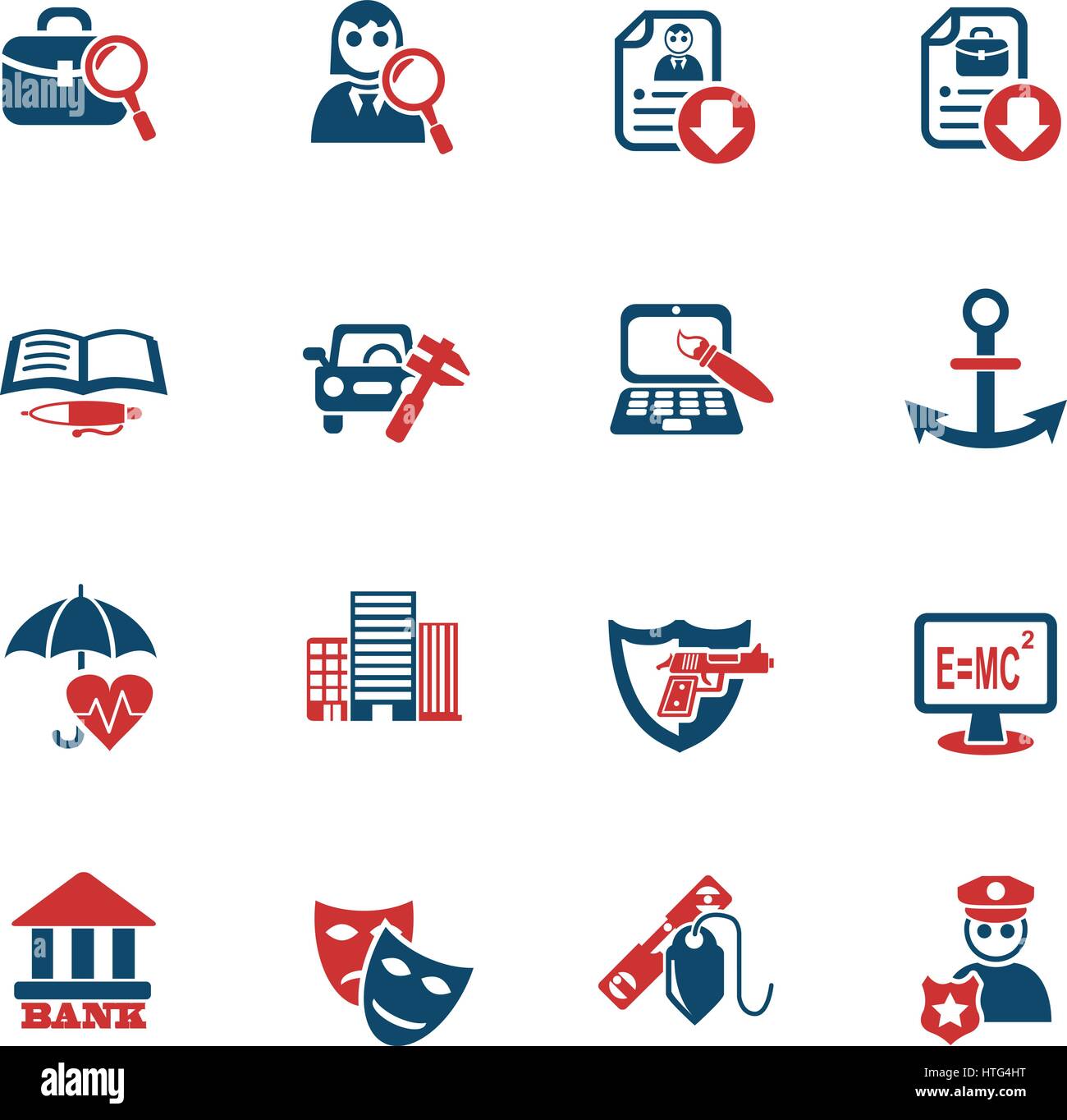 job search web icons for user interface design Stock Vector Image & Art ...