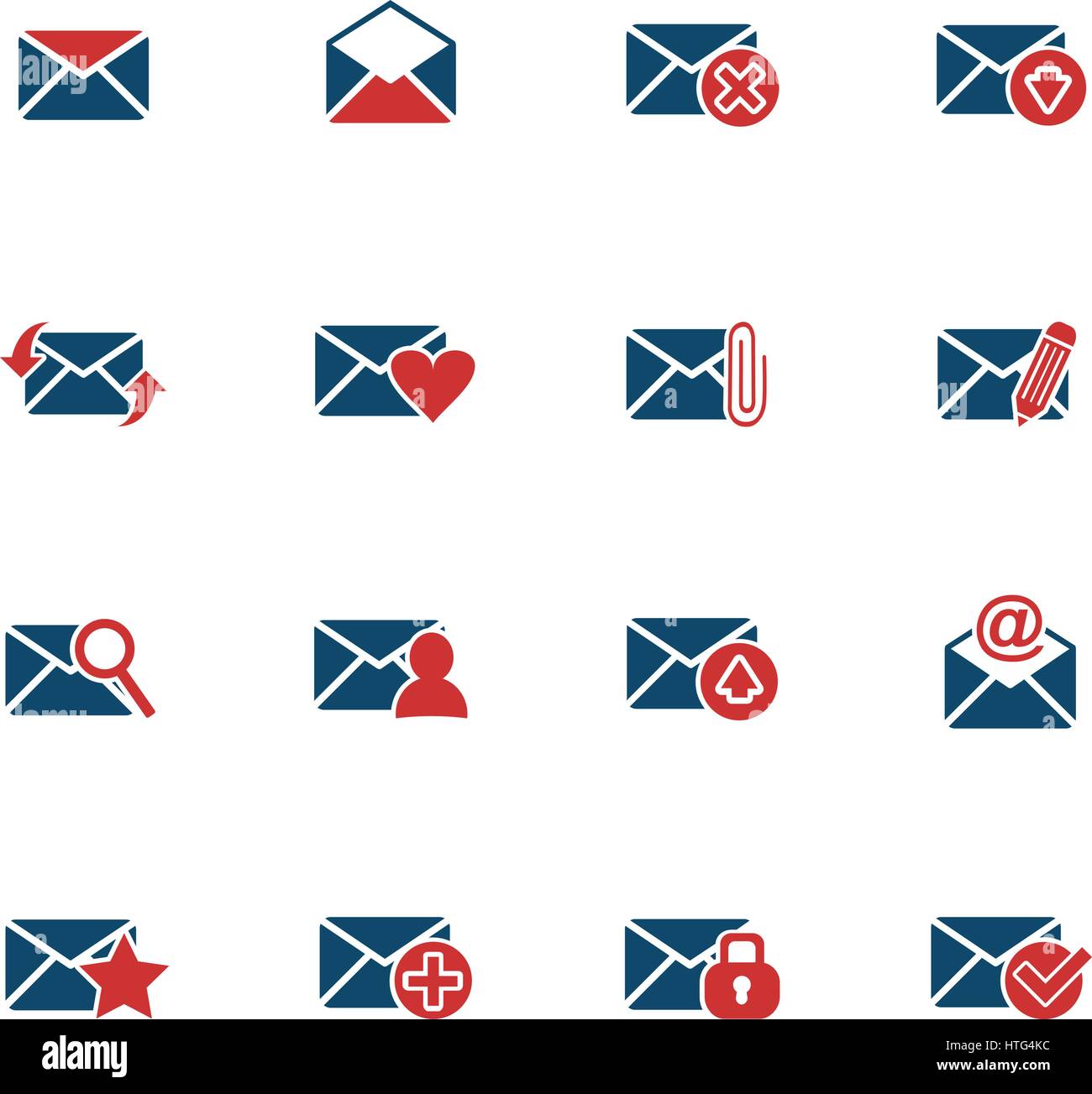 mail and envelope web icons for user interface design Stock Vector ...