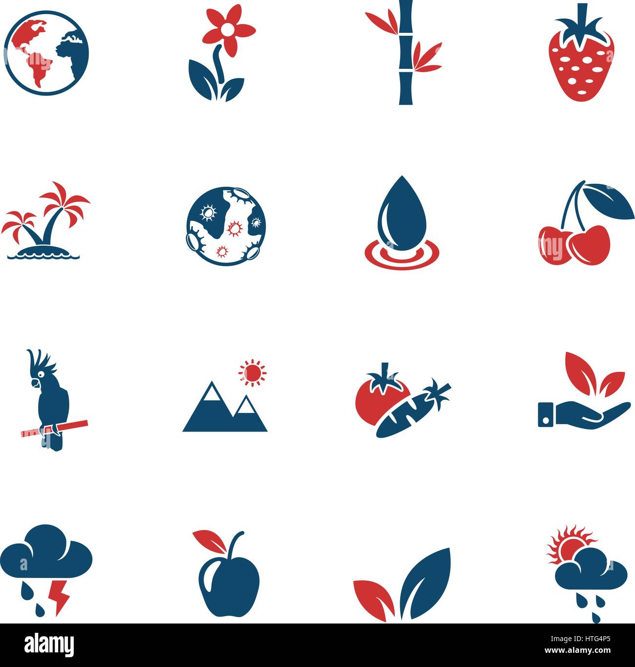 nature web icons for user interface design Stock Vector Image & Art - Alamy