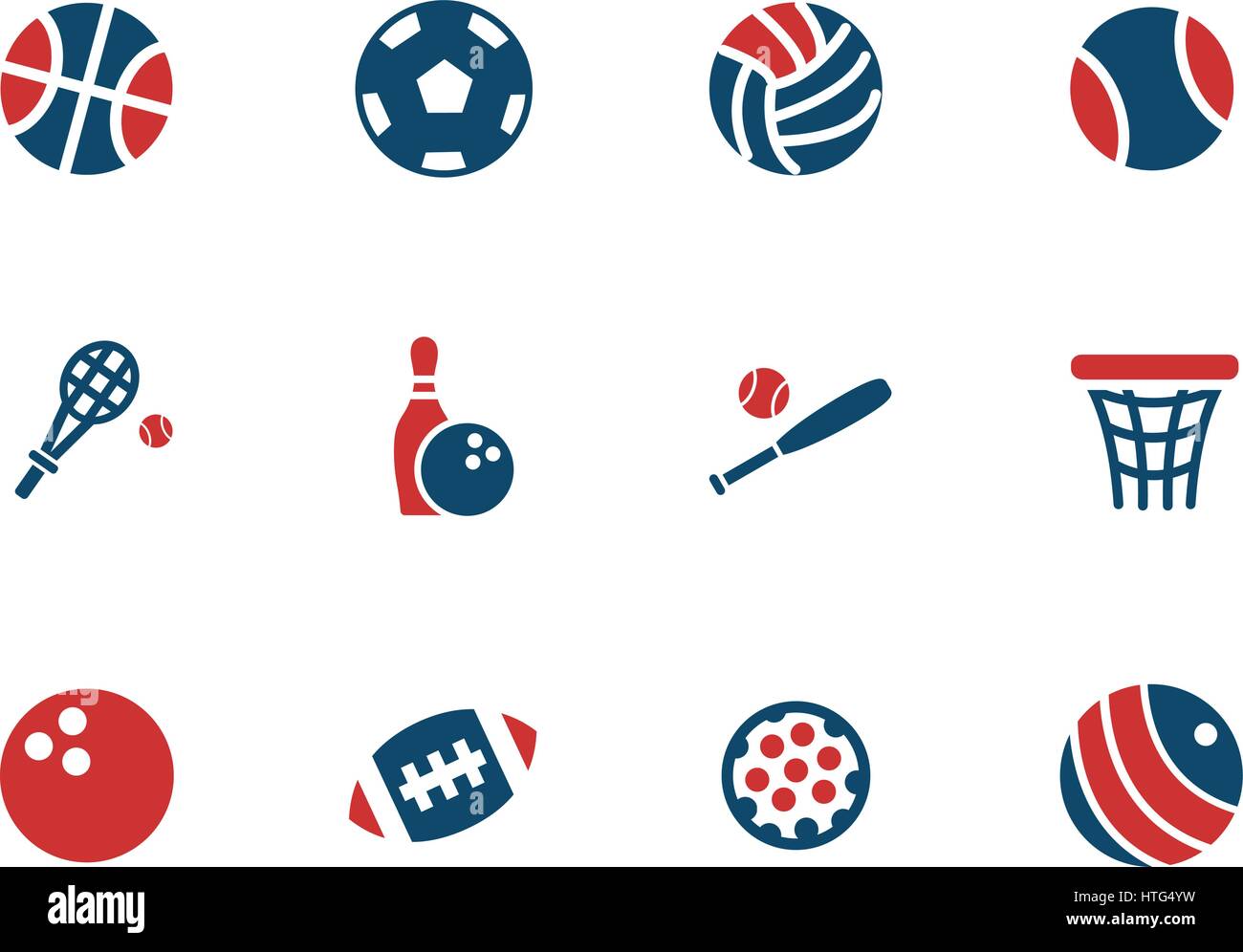 sport balls web icons for user interface design Stock Vector Image ...