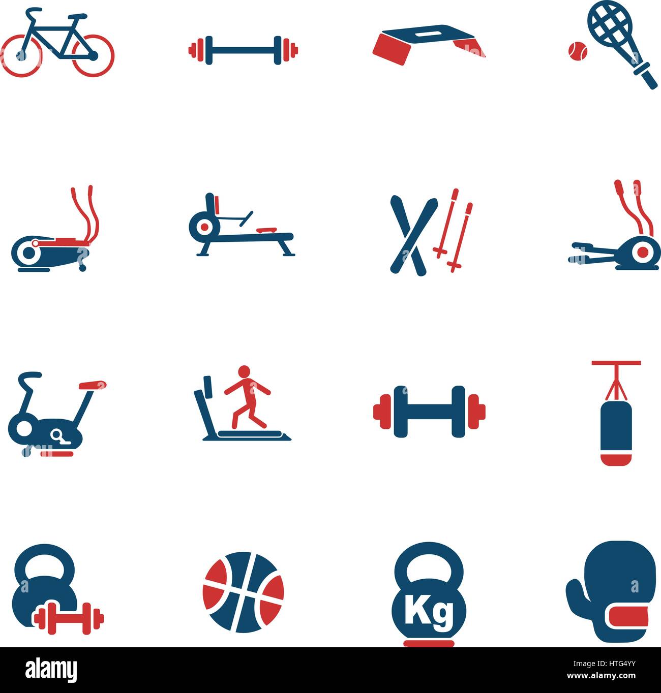 sport equipment web icons for user interface design Stock Vector Image ...