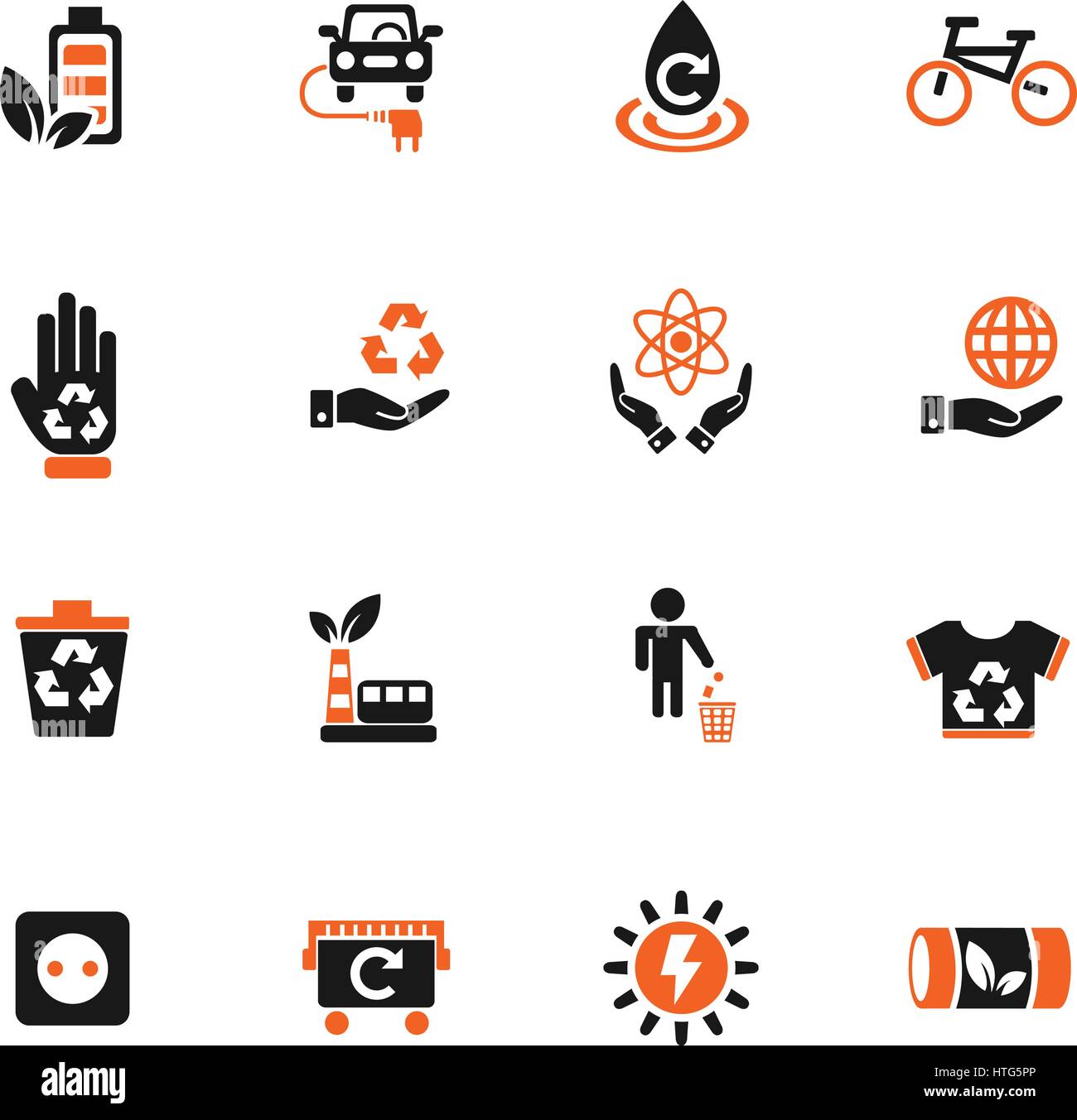 alternative energy web icons for user interface design Stock Vector ...