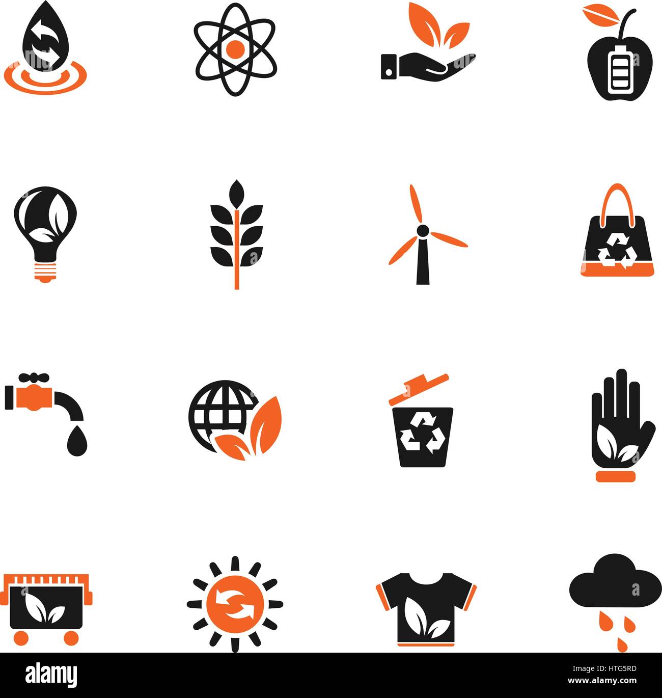 alternative energy web icons for user interface design Stock Vector ...