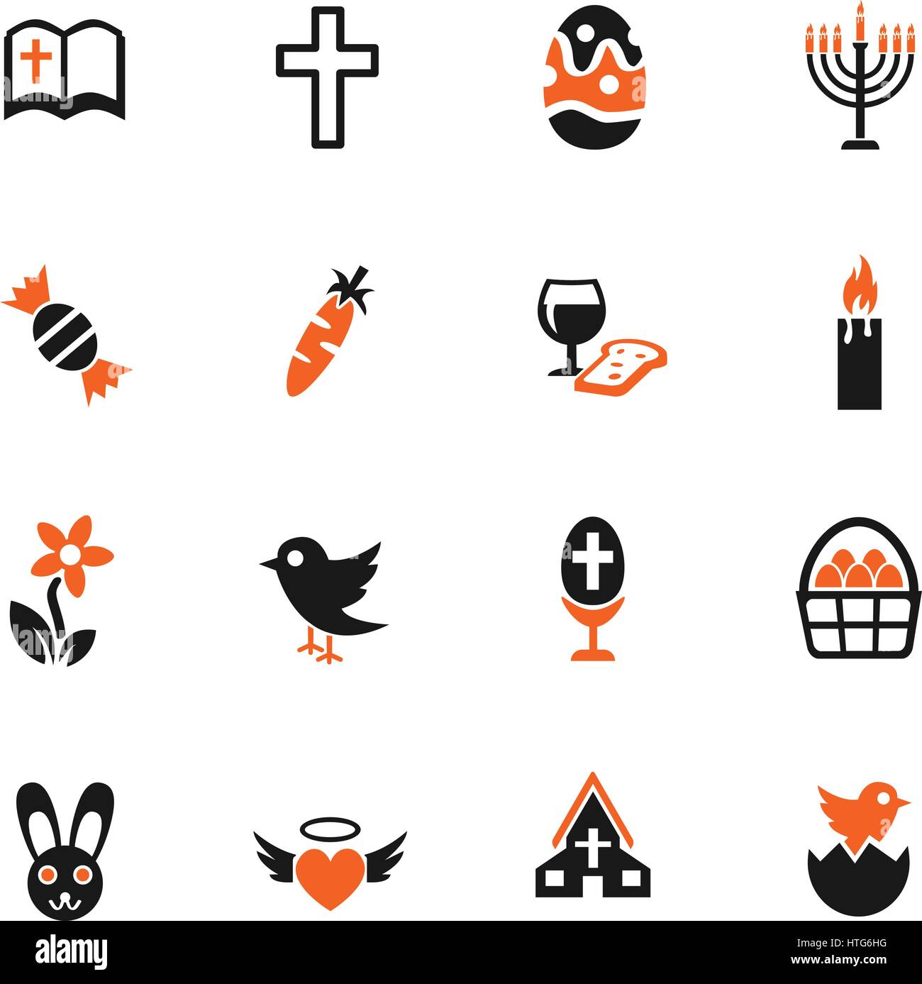 Carrots for the easter bunny retro design hi-res stock photography and ...