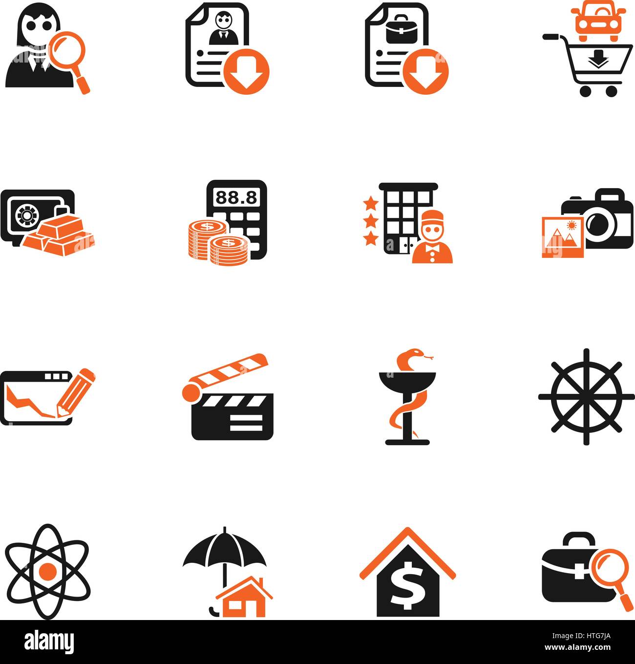 job search web icons for user interface design Stock Vector Image & Art ...
