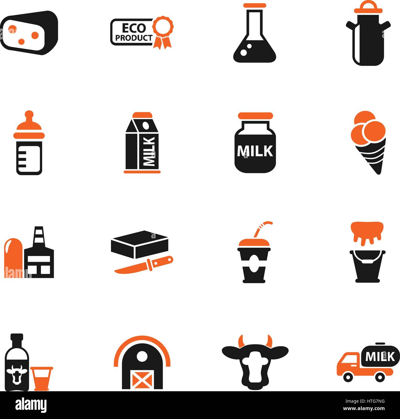 milk web icons for user interface design Stock Vector Image & Art - Alamy