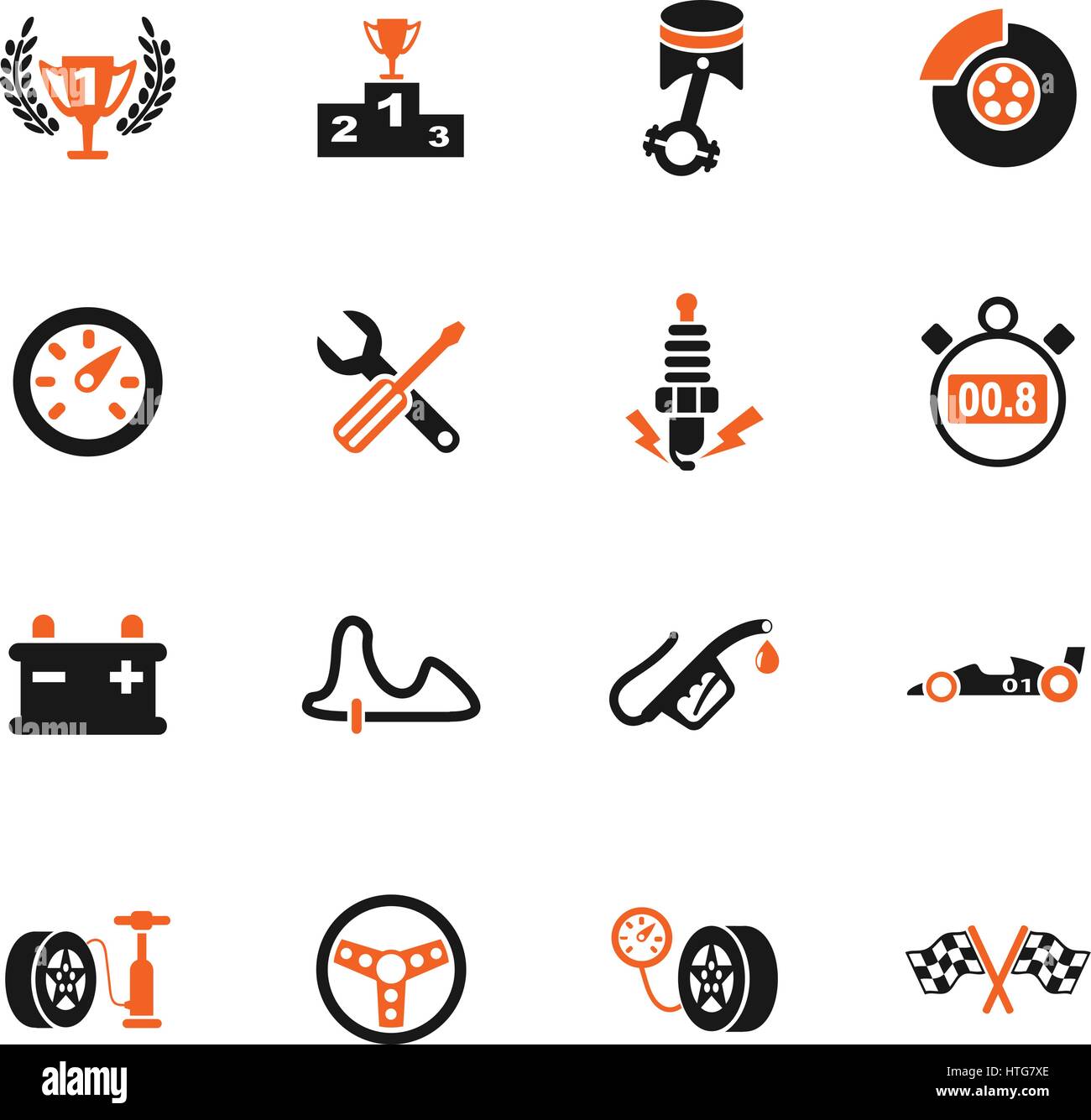 racing web icons for user interface design Stock Vector Image & Art - Alamy