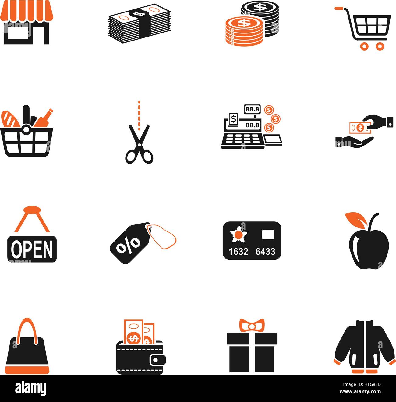shopping web icons for user interface design Stock Vector Image & Art ...