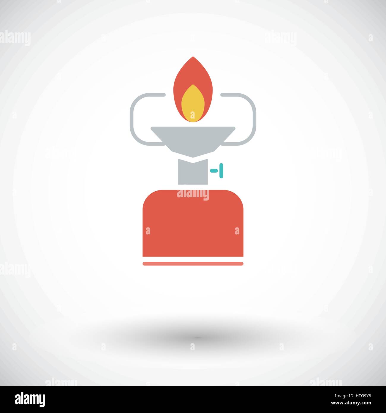 Camping stove. Flat vector icon for mobile and web applications. Vector illustration. Stock Vector