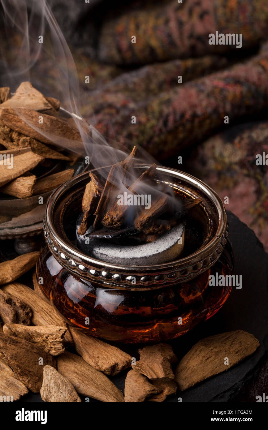 Agarwood, also called aloeswood incense chips Stock Photo Alamy