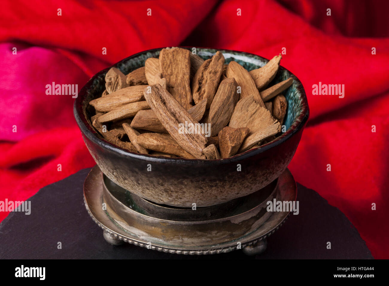 Agarwood, also called aloeswood incense chips Stock Photo Alamy