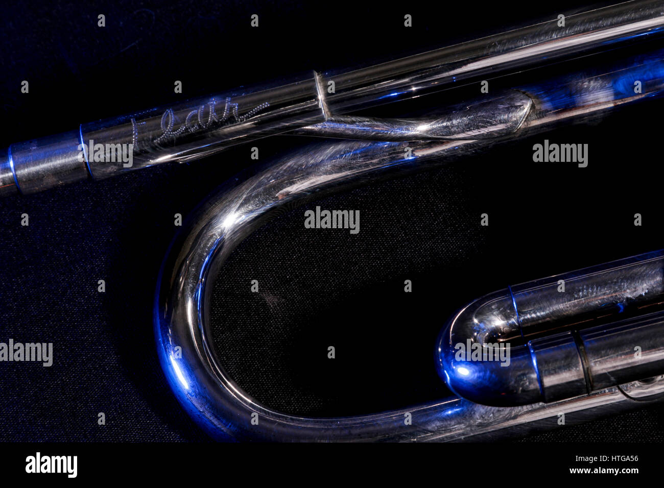 King Silver Flair Trumpet Stock Photo Alamy