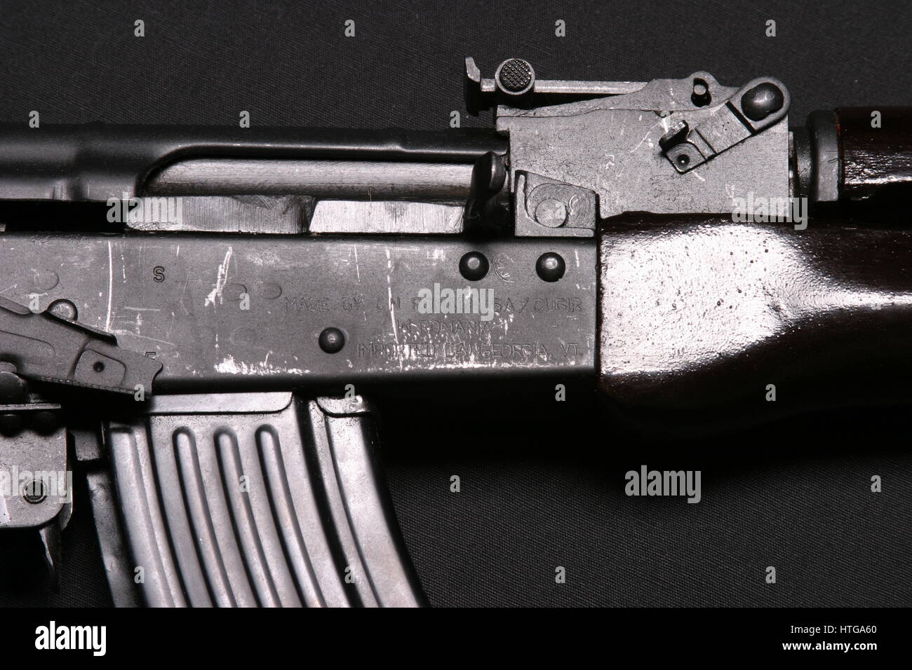 AK-47 Rifle Detail Stock Photo