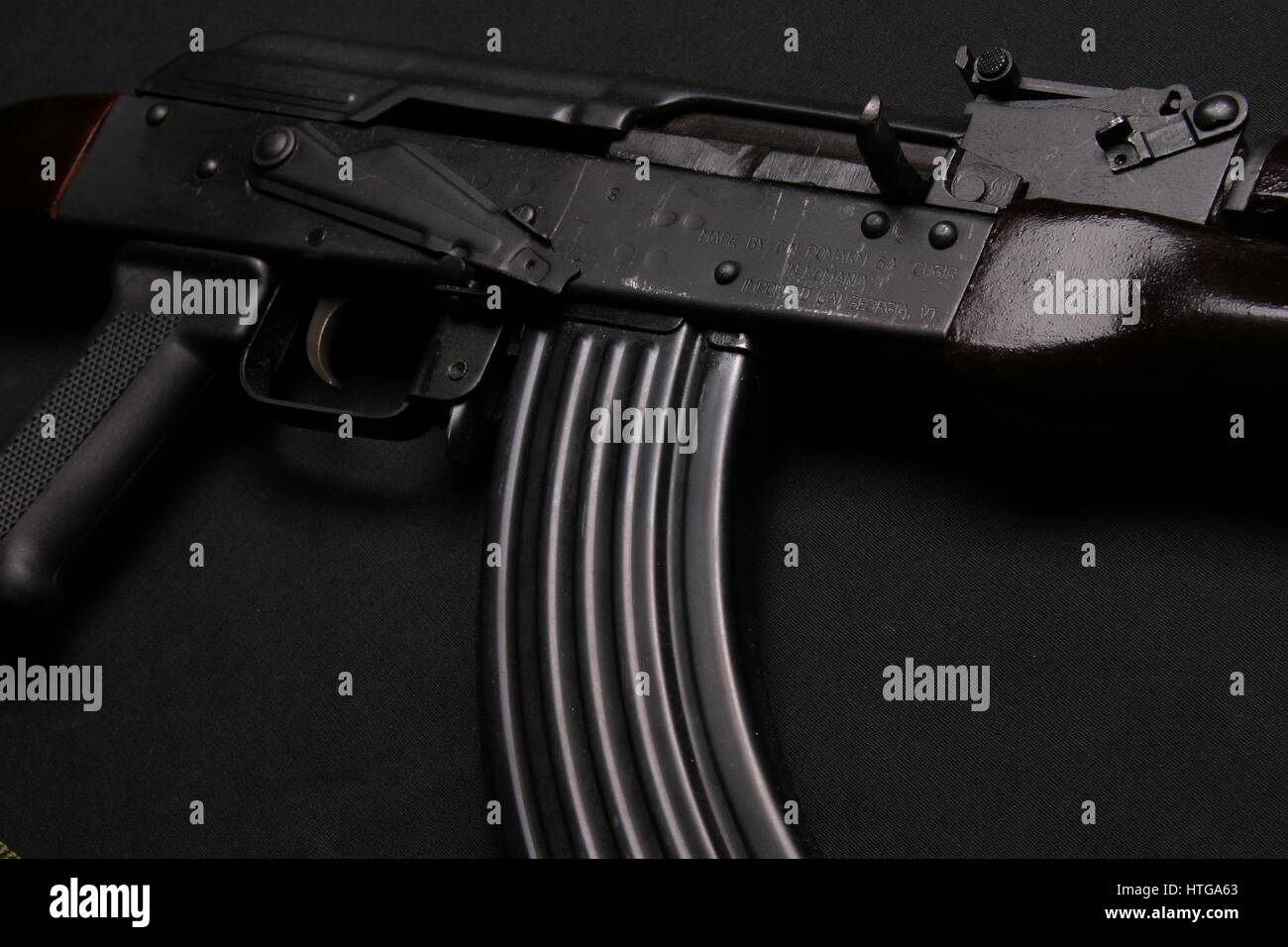 AK-47 Rifle Detail Stock Photo