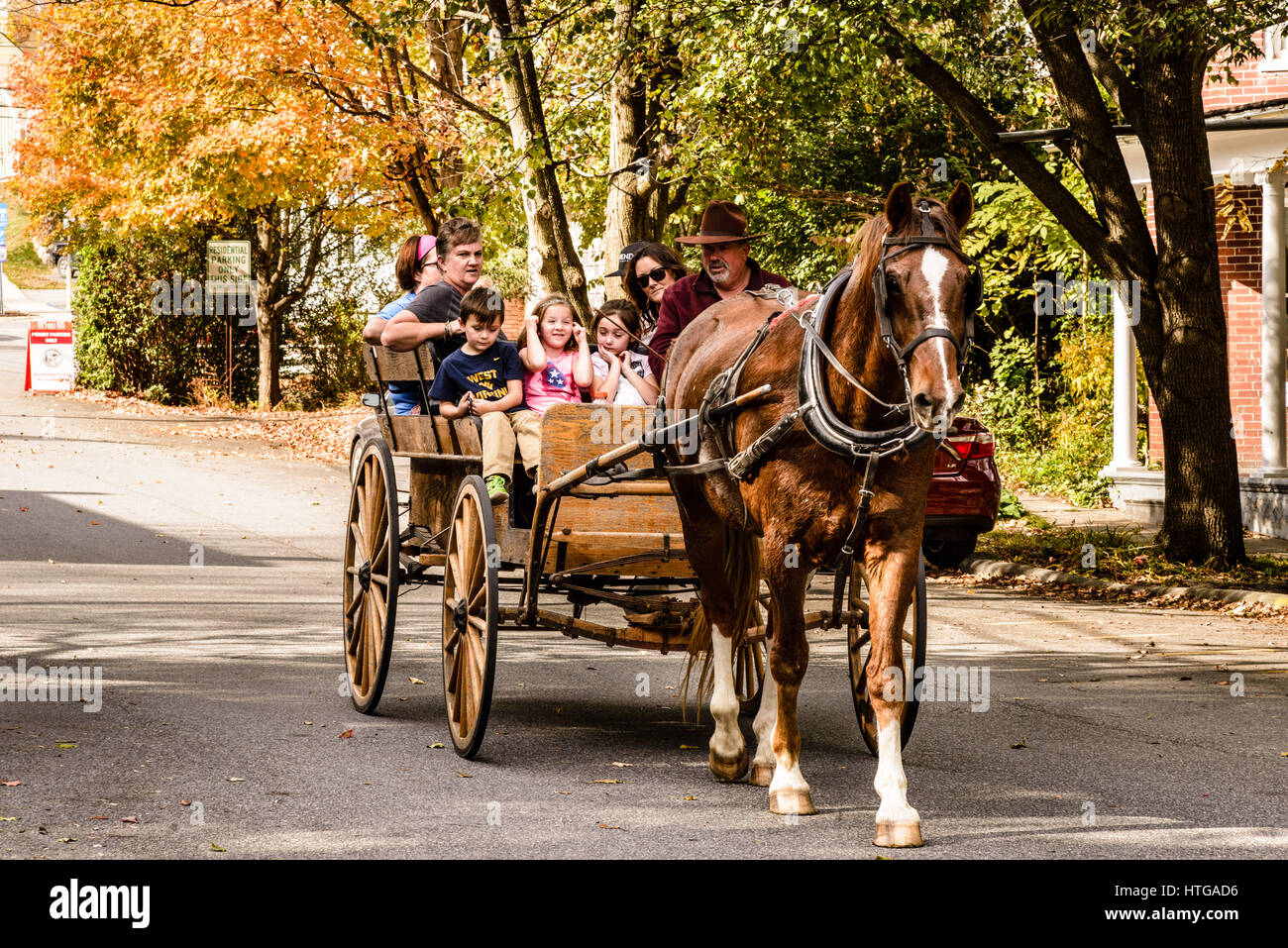Horsedrawn carriage ride, East High Street, Shepherdstown, West