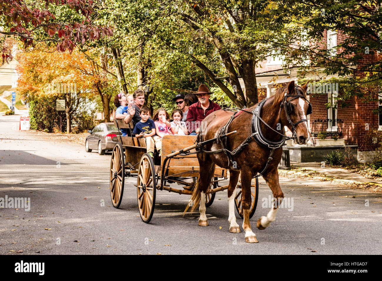 Horsedrawn carriage ride, East High Street, Shepherdstown, West