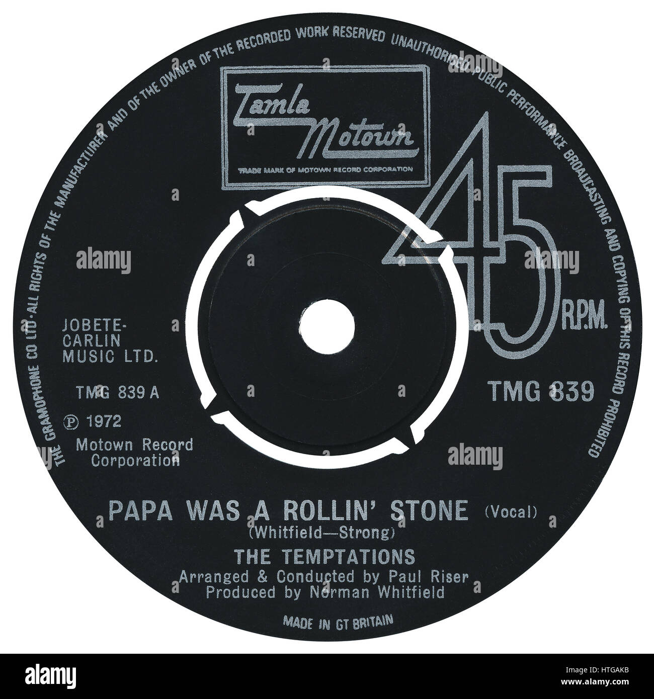 Papa was a rolling stone hi-res stock photography and images - Alamy