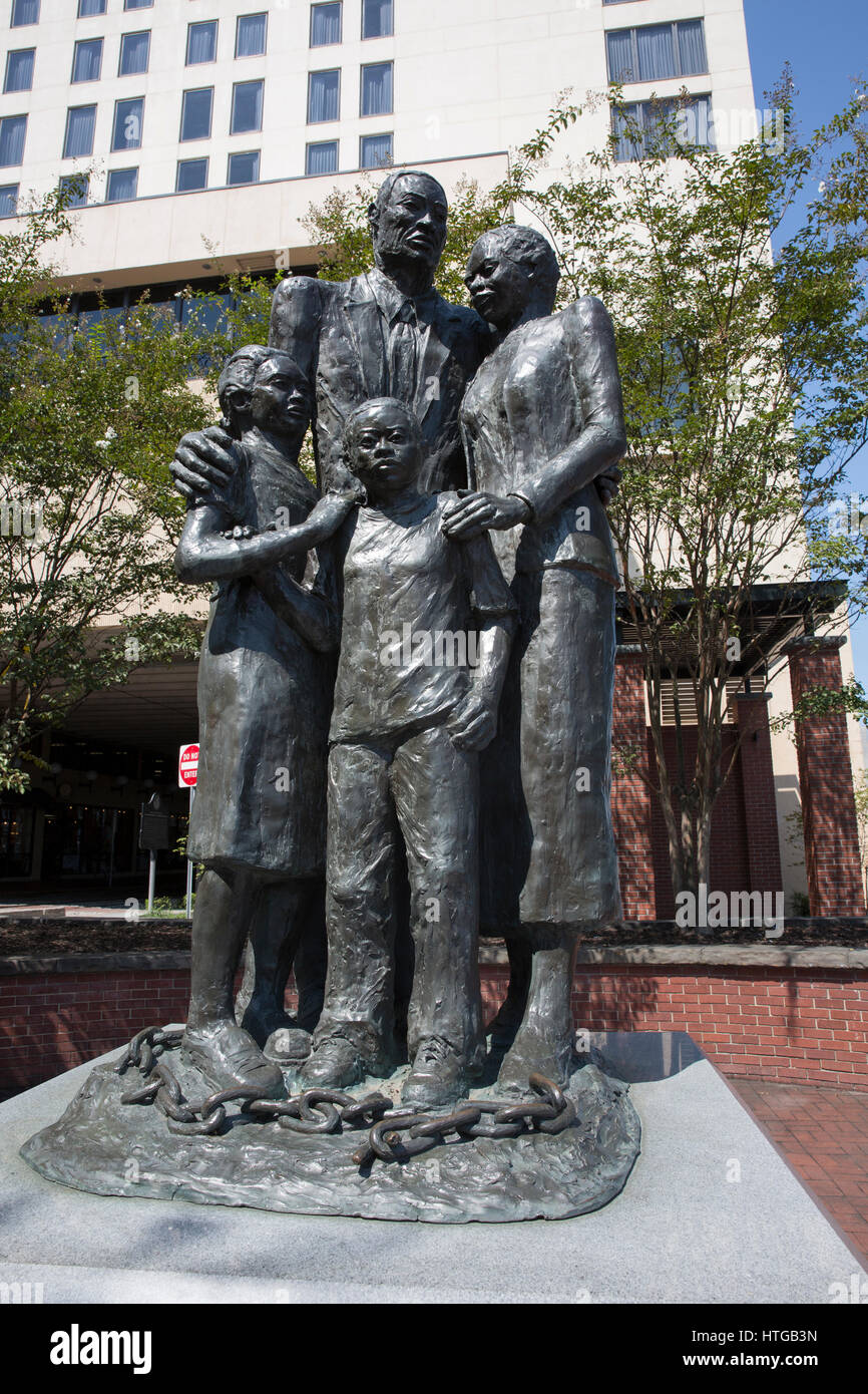 AfricanAmerican Monument in downtown Savannah, Stock Photo Alamy