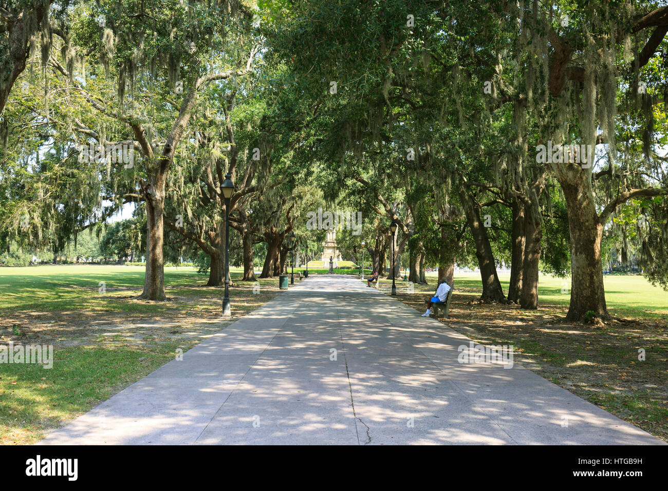 Forsyth Park in Savannah, Stock Photo Alamy