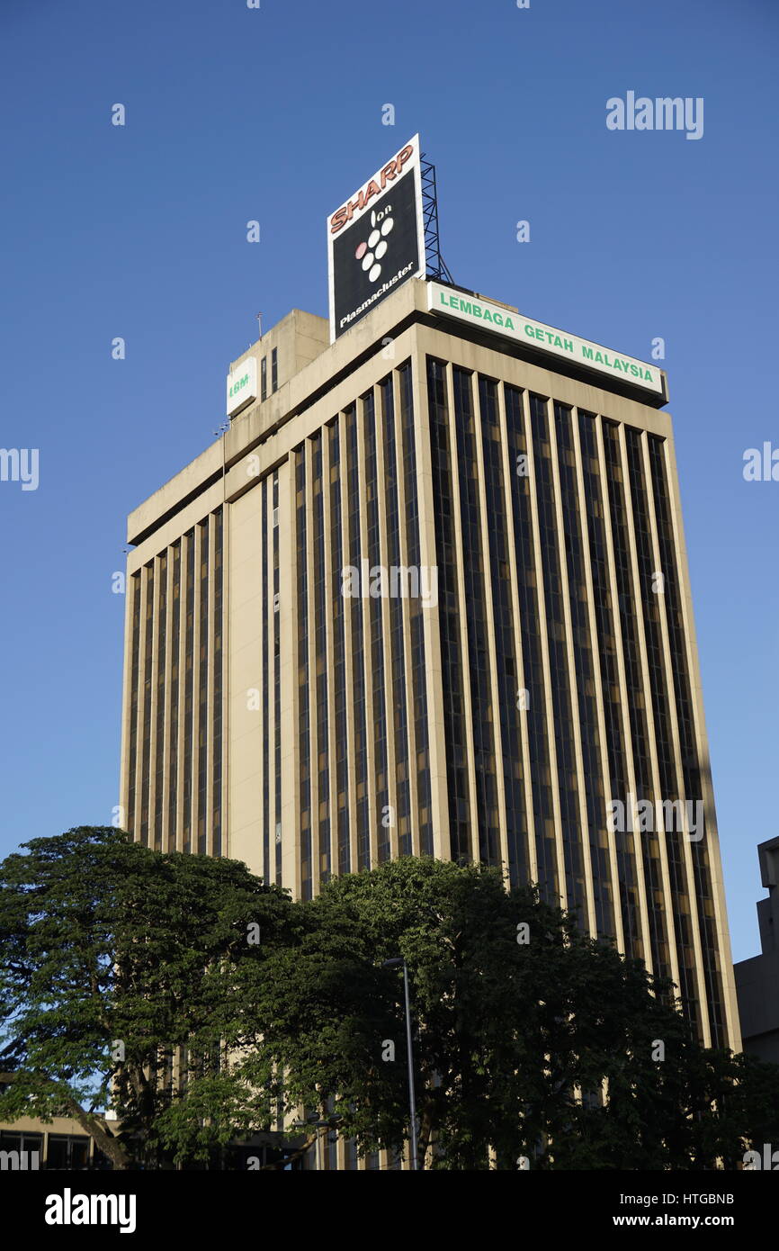 Mallaysian Rubber Board building in Kuala Lumpur Malaysia Stock