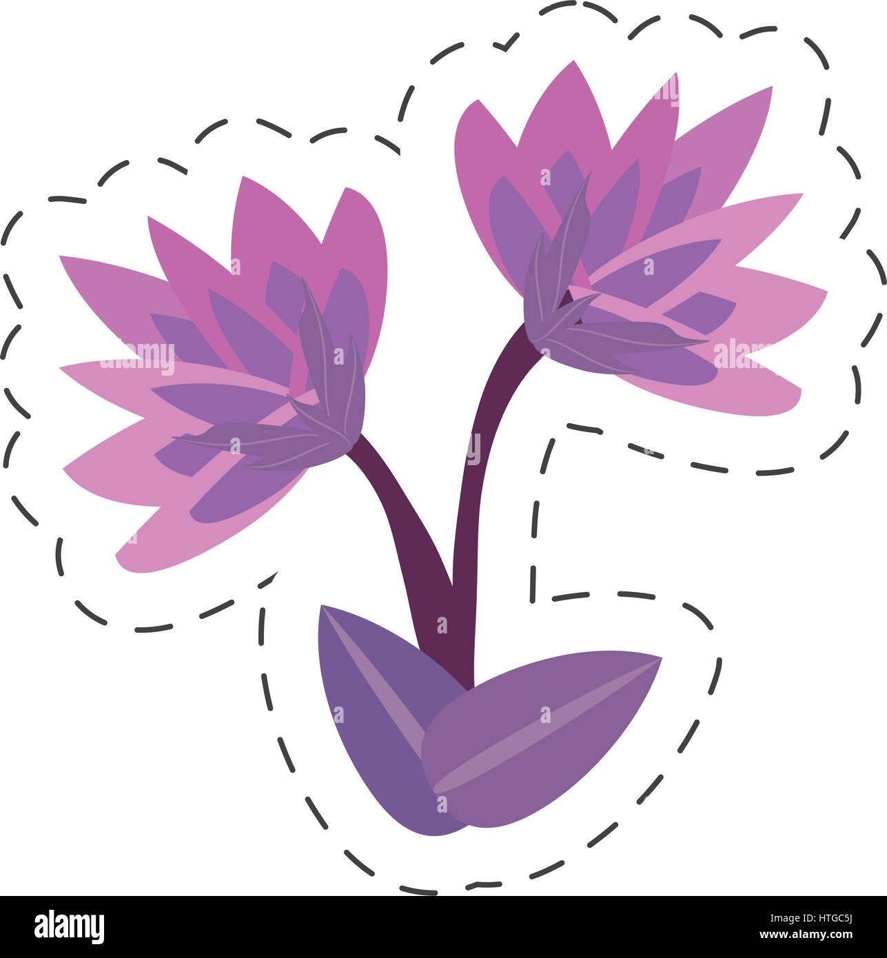 cartoon lily flower image Stock Vector Image & Art Alamy