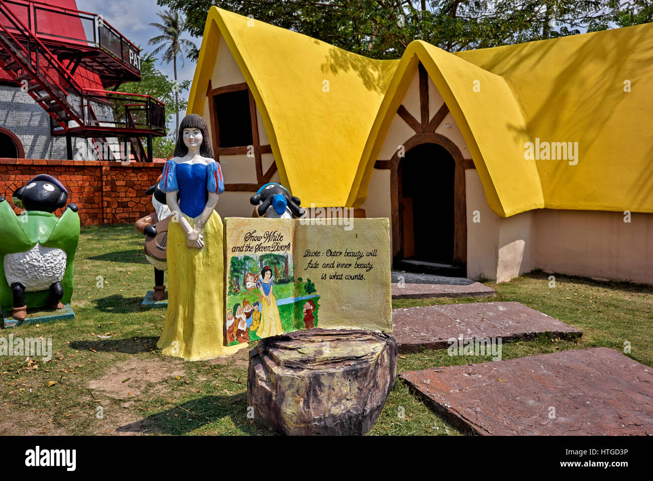 Theme park of children's Nursery Rhymes and story book characters at